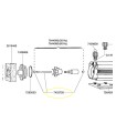 Eheim Shaft and bushings alberino per universal 300/600